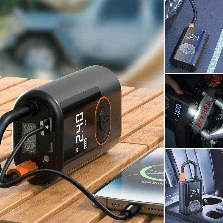 Lisslune | Multifunctional portable tire pump