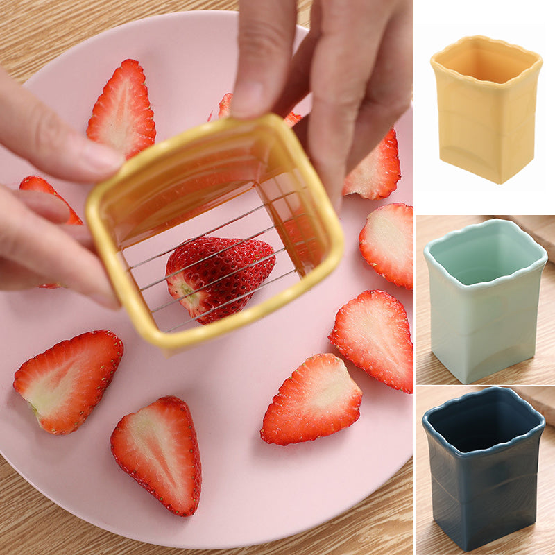 Lisslune | Fruit Egg Stainless Steel Strawberry Cutter