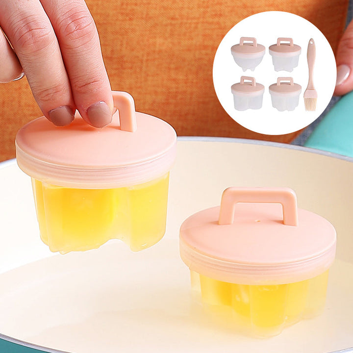 Lisslune | Cute Boiled Egg Mold4 PCS/Set With Brush
