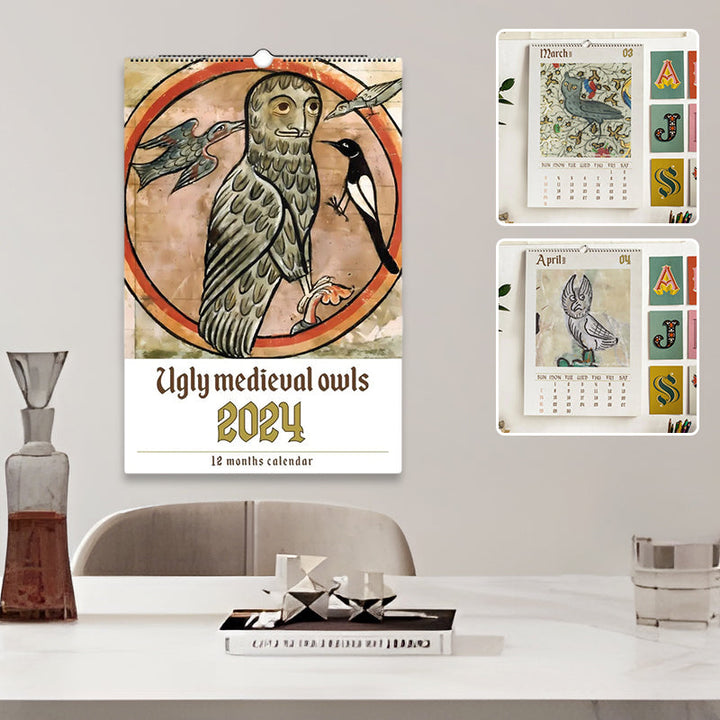 Lisslune | Medieval Owl Calendar