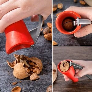 Lisslune | Ergonomic Nutcracker with Lever Mechanism – Robust Walnut & Hazelnut Opener