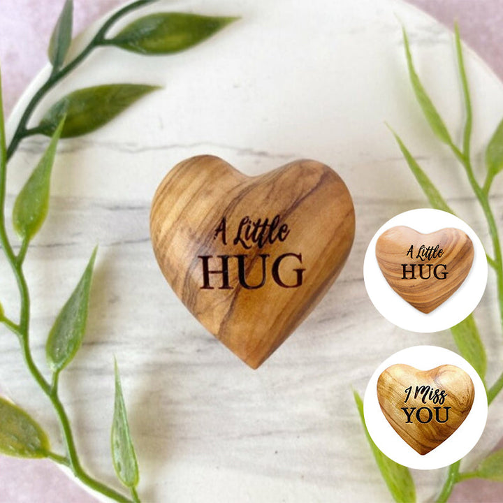 Lisslune | Small Pocket Hug Wooden Heart Token