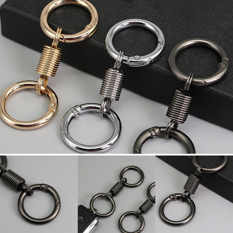 Lisslune | Nordic Retro Spring Double Ring Keychain