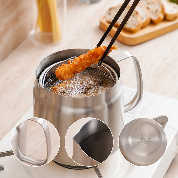 Lisslune | 2-in-1 304 Stainless Steel Multifunctional Oil Separator Pot