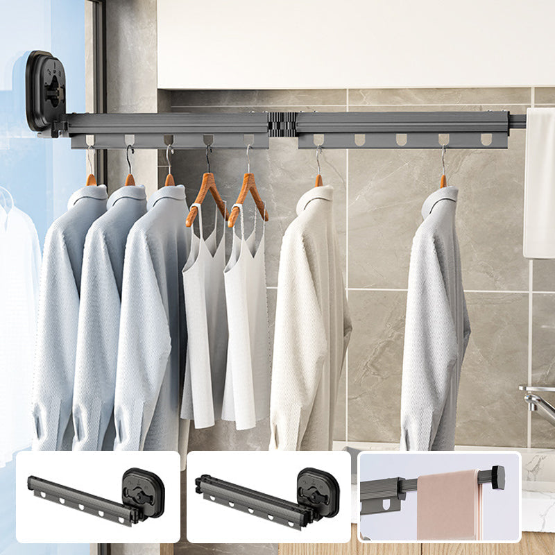 Lisslune | Foldable clothes rack for wall mounting with suction cup