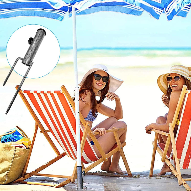 Lisslune | Adjustable Umbrella Holder with Spiral Ground Anchor