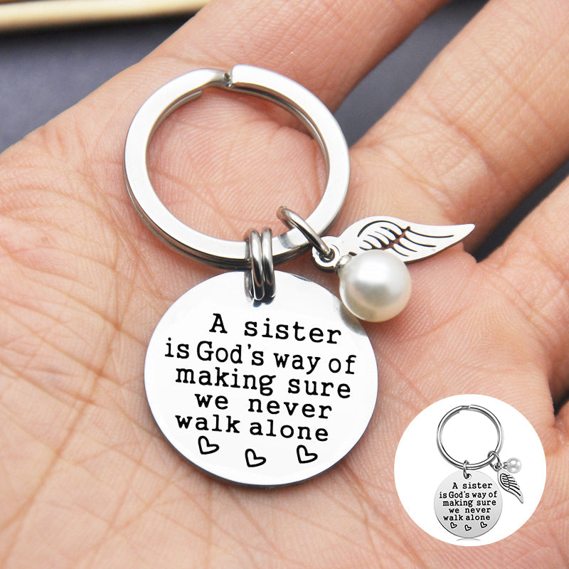 Lisslune | A sister is God's way of ensuring that we never walk alone keychain