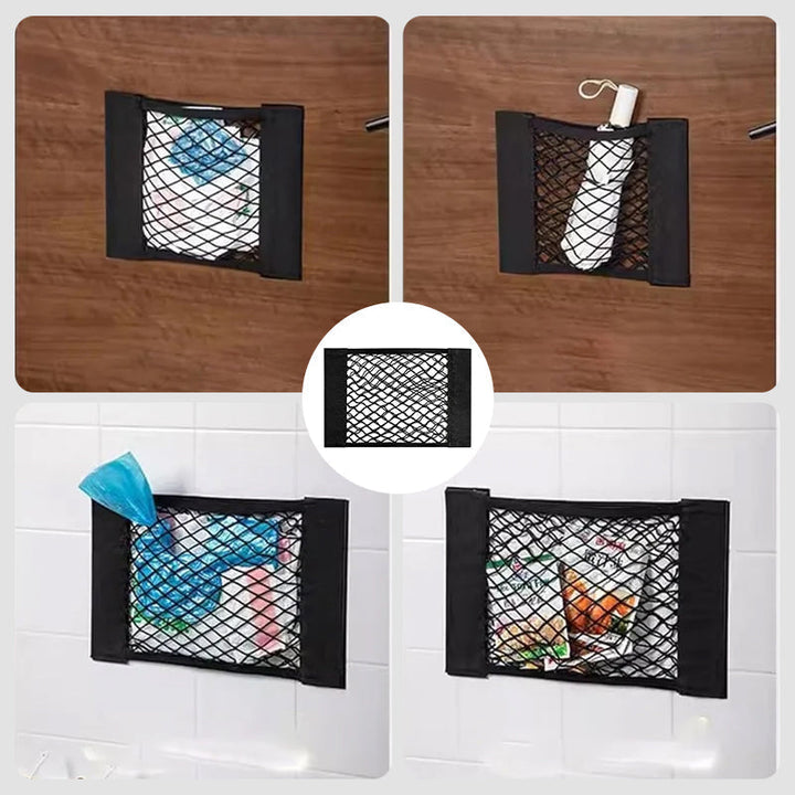 Lisslune | Plastic bag storage net bag (With adhesive tape)