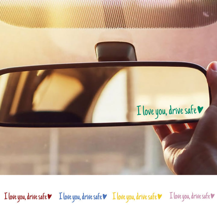 Lisslune | I love you Drive safe Mirror sticker