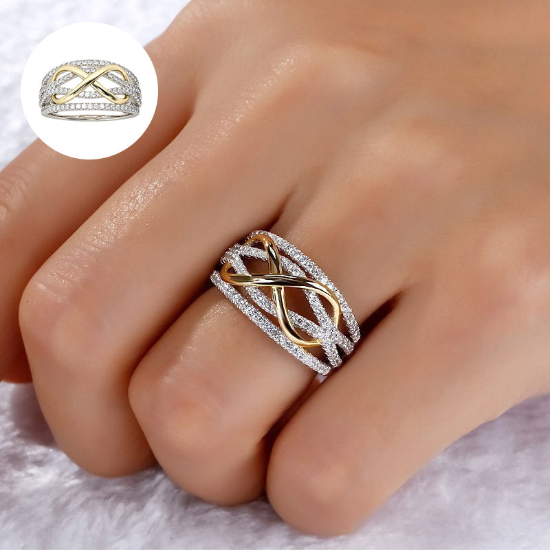 Lisslune | Mother & Daughter Forever Connected Together Ring