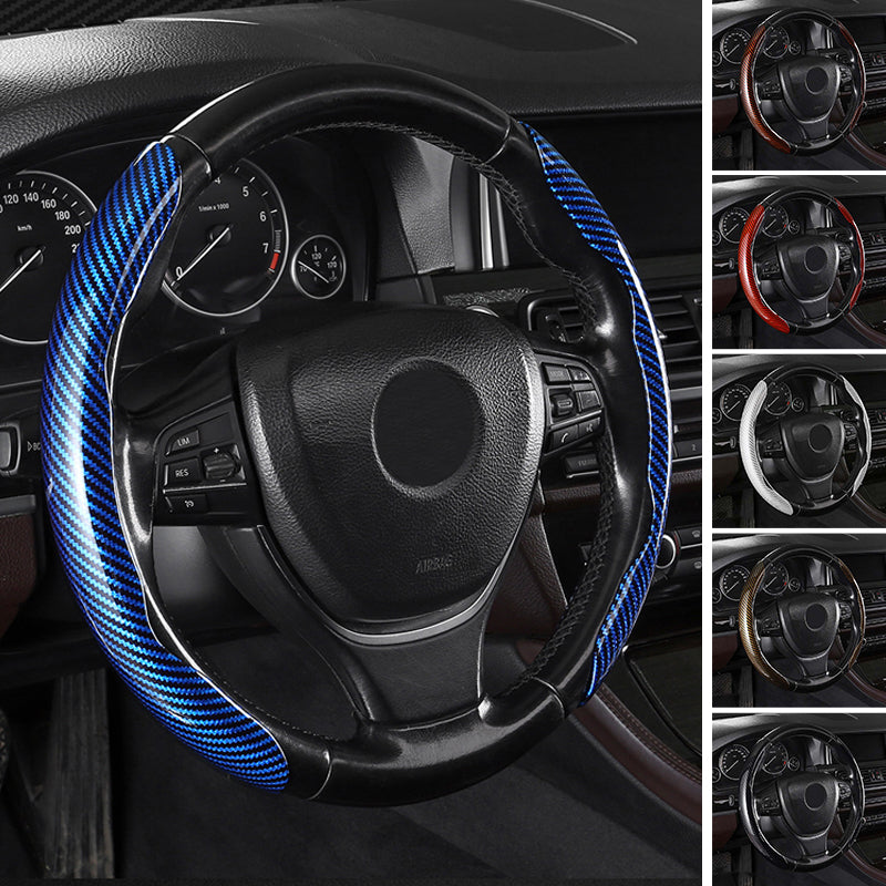 Lisslune | Universal Laser Carbon Fiber Pattern Steering Wheel Cover