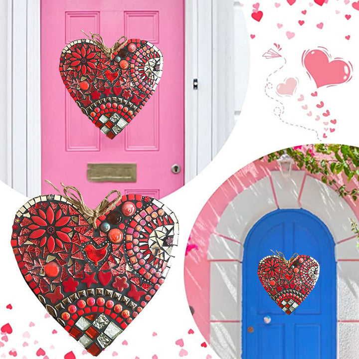Lisslune | Large Garden Mosaic Heart Decoration