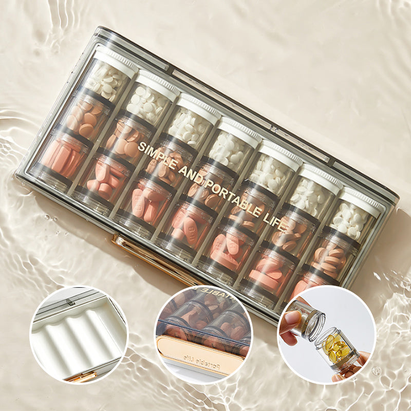 Lisslune | Portable high-capacity weekly pill box
