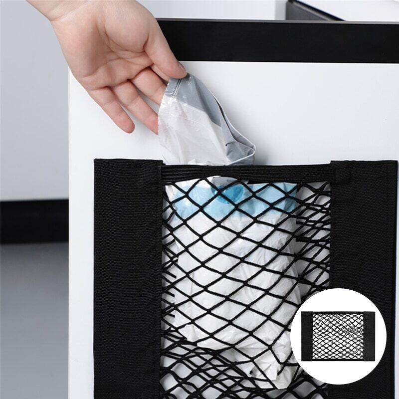Lisslune | Plastic Bags Storage Net Bag (With Adhesive Tape)