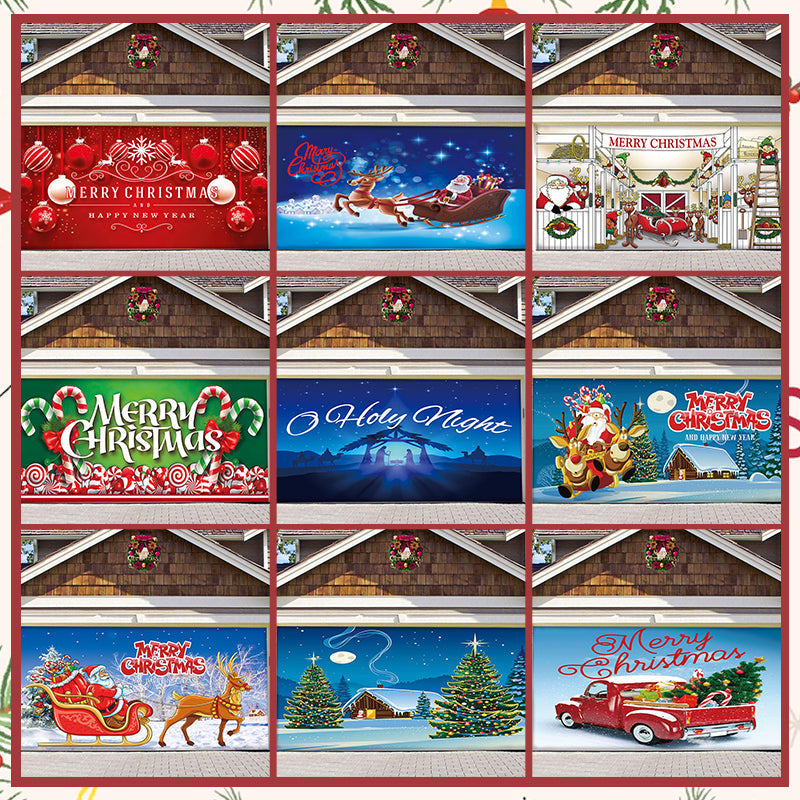 Lisslune | Snow Garage Door Banner Ornament