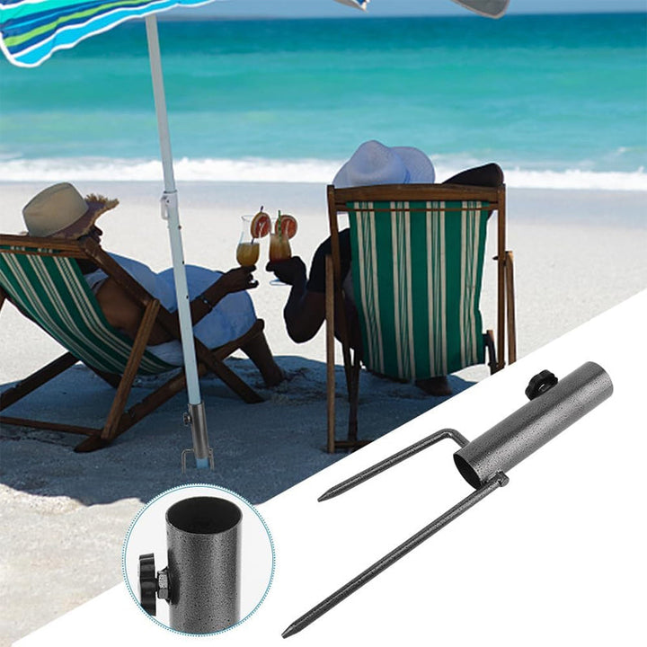 Lisslune | Adjustable Umbrella Holder with Spiral Ground Anchor