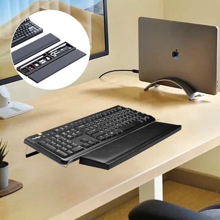 Lisslune | Keyboard wrist rest with desk divider box