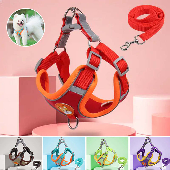 Lisslune | Reflective Pet Harness and Leash Set