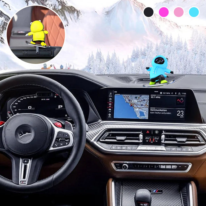 Lisslune | Skateboarding Bears Car Decoration
