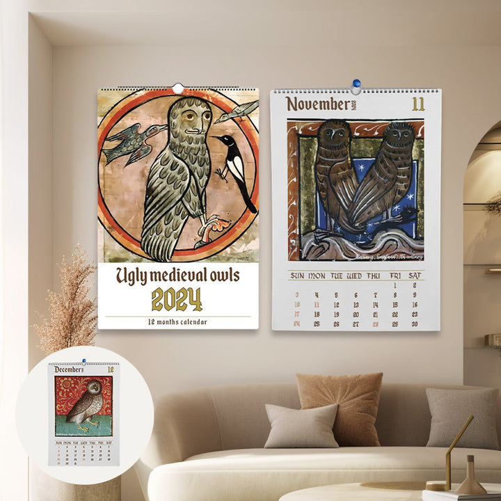 Lisslune | Medieval Owl Calendar