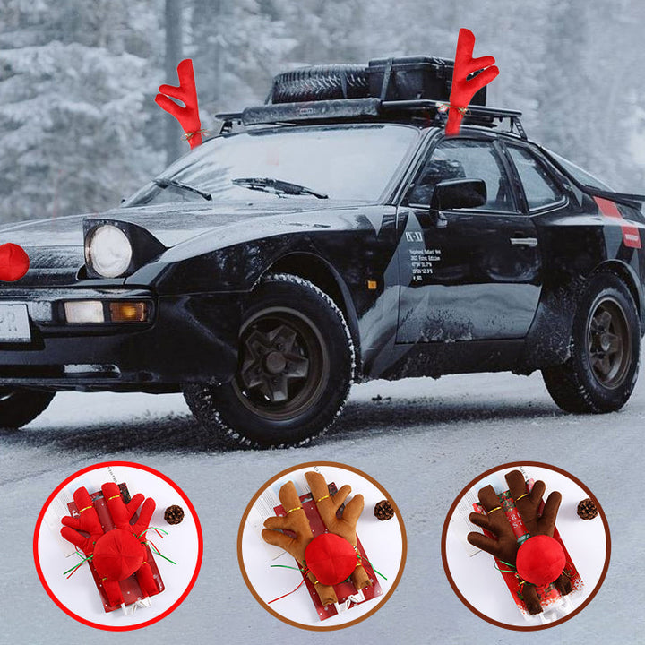 Lisslune | Premium Reindeer Car Kit Antlers