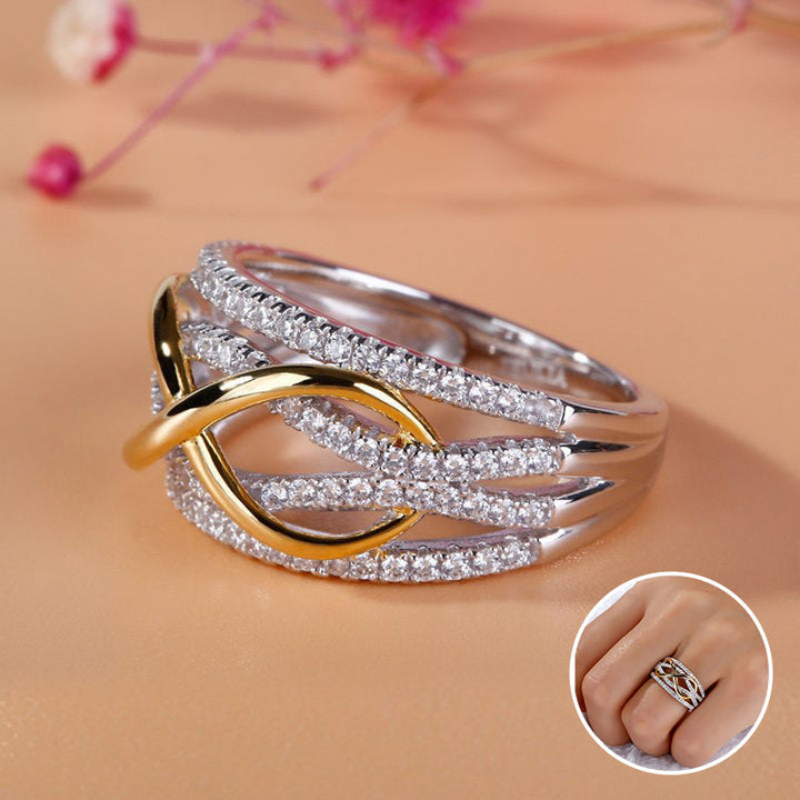 Lisslune | Mother & Daughter Forever Connected Together Ring