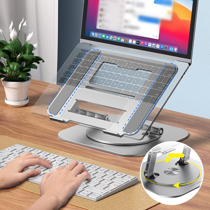 Lisslune | Laptop Stand Aluminum Alloy Rotating Frame