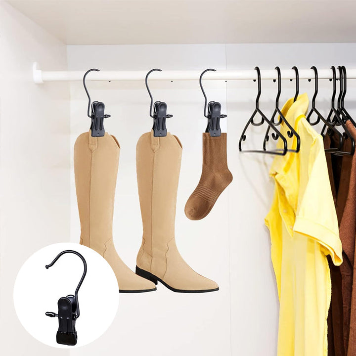 Lisslune | Space-saving portable travel hanger clips