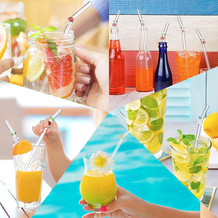 Lisslune | Straws made of colored glass