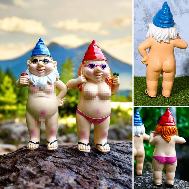 Lisslune | Cheeky Garden Gnome Funny Statue