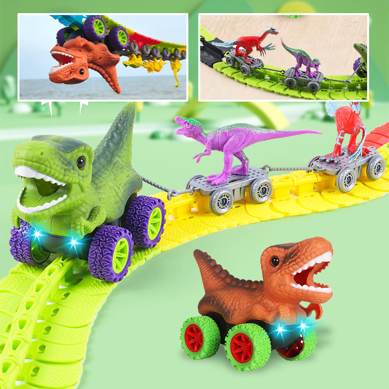 Lisslune | Roller Coaster Dinosaur Track Car