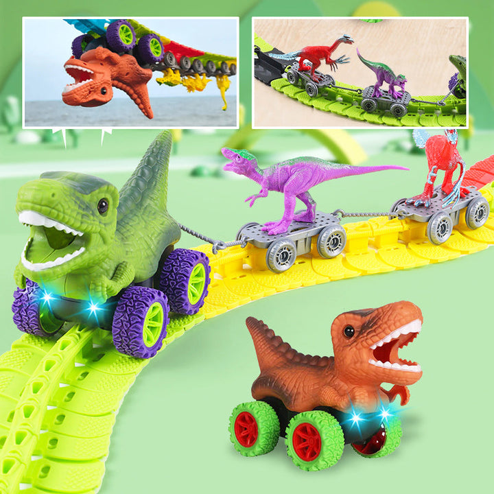 Lisslune | Roller Coaster Dinosaur Track Car