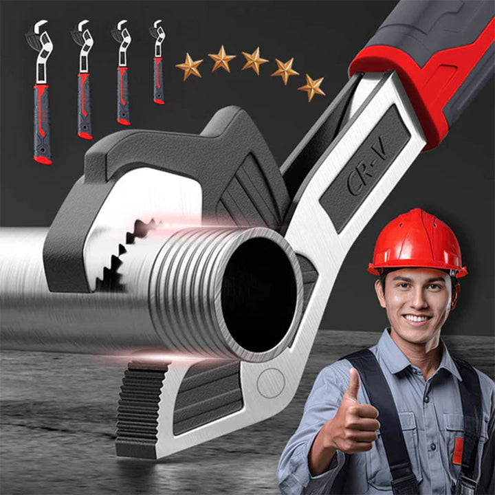 Lisslune | Industrial Quality Multifunctional Self-Locking Pipe Wrench Tool
