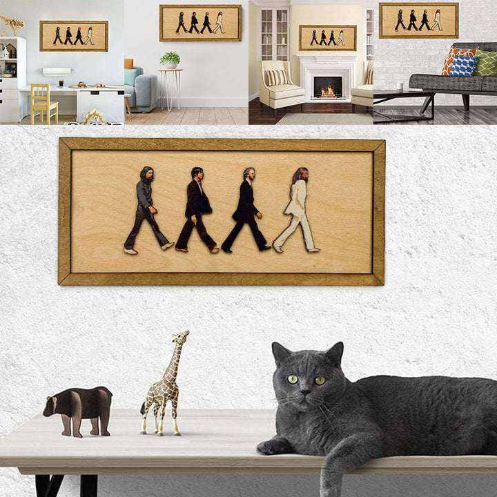 Lisslune | Framed Abbey Road Portrait of the Beatles
