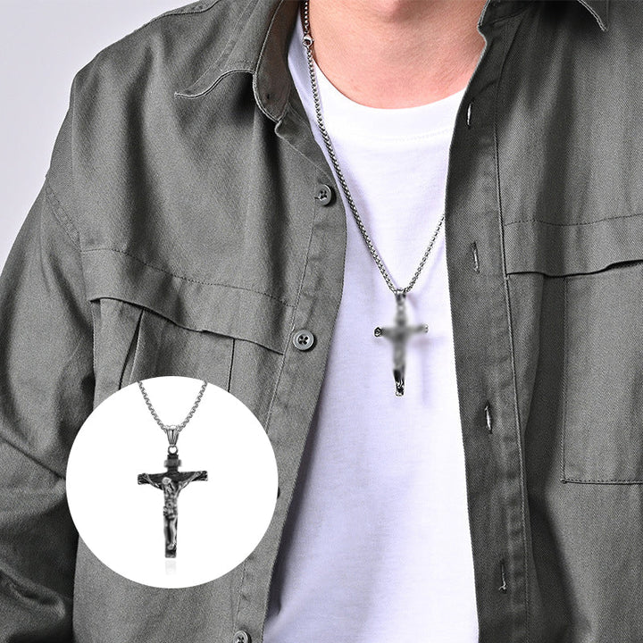 Lisslune | Titanium Steel Cross Pendant Necklace