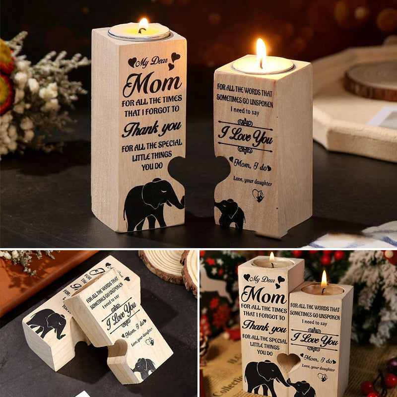 Lisslune | Creative candle holder made of wood