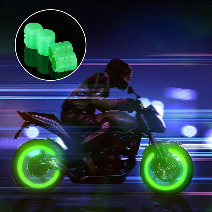 Lisslune | Universal fluorescent tire valve caps