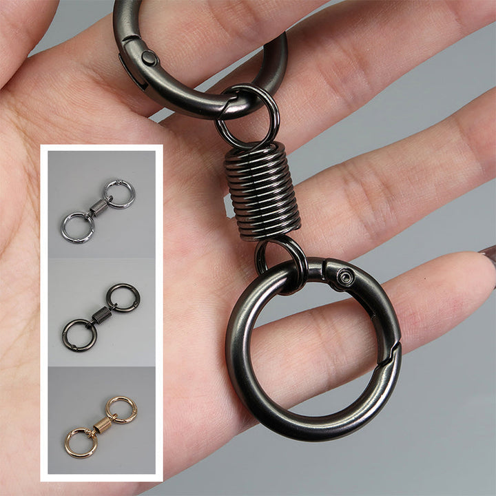 Lisslune | Nordic Retro Spring Double Ring Keychain