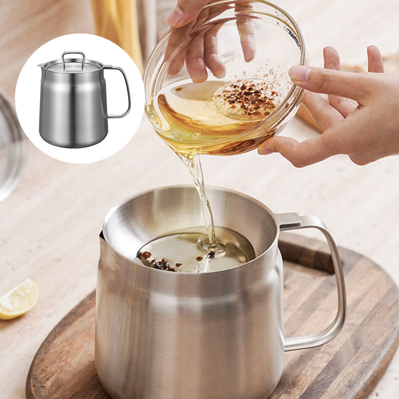 Lisslune | 2-in-1 304 Stainless Steel Multifunctional Oil Separator Pot