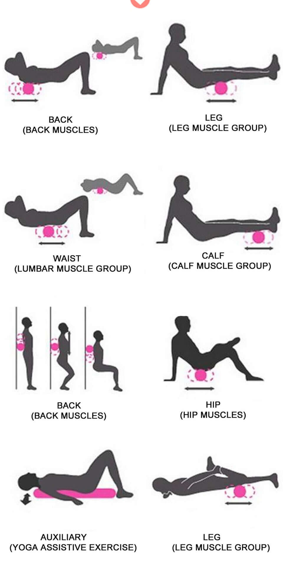 Skorter | Roller Yoga Roller 60cm Purple