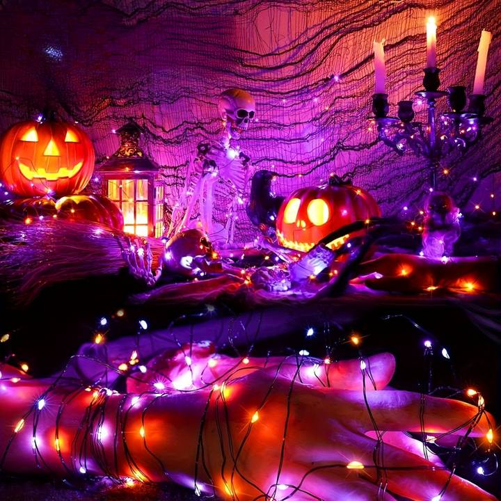 Lisslune | Solar-Powered Fairy Lights – Outdoor Halloween String Decoration