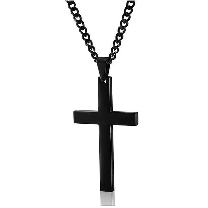 Lisslune | Men's Necklace with Stainless Steel Cross Pendant