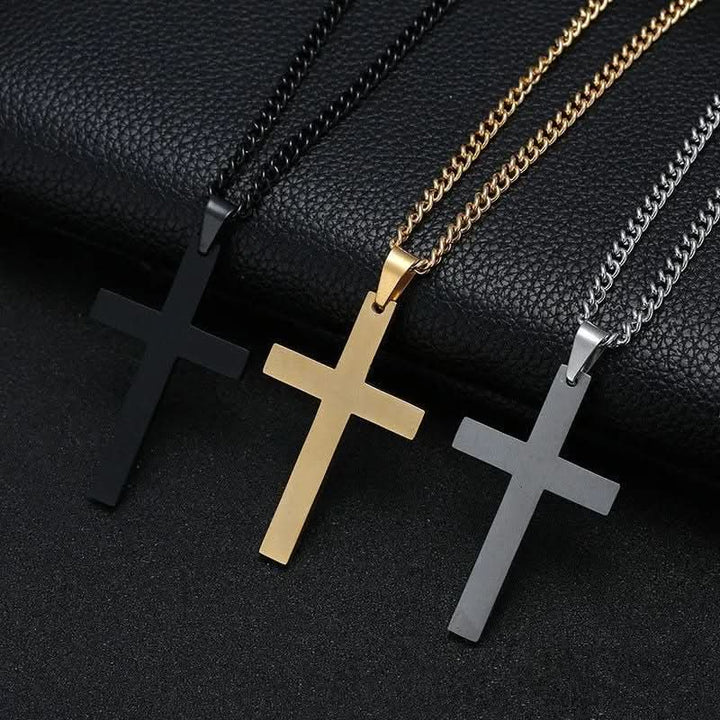 Lisslune | Men's Necklace with Stainless Steel Cross Pendant