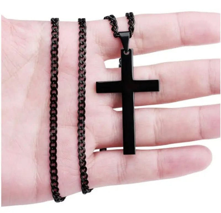 Lisslune | Men's Necklace with Stainless Steel Cross Pendant