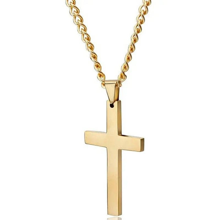 Lisslune | Men's Necklace with Stainless Steel Cross Pendant