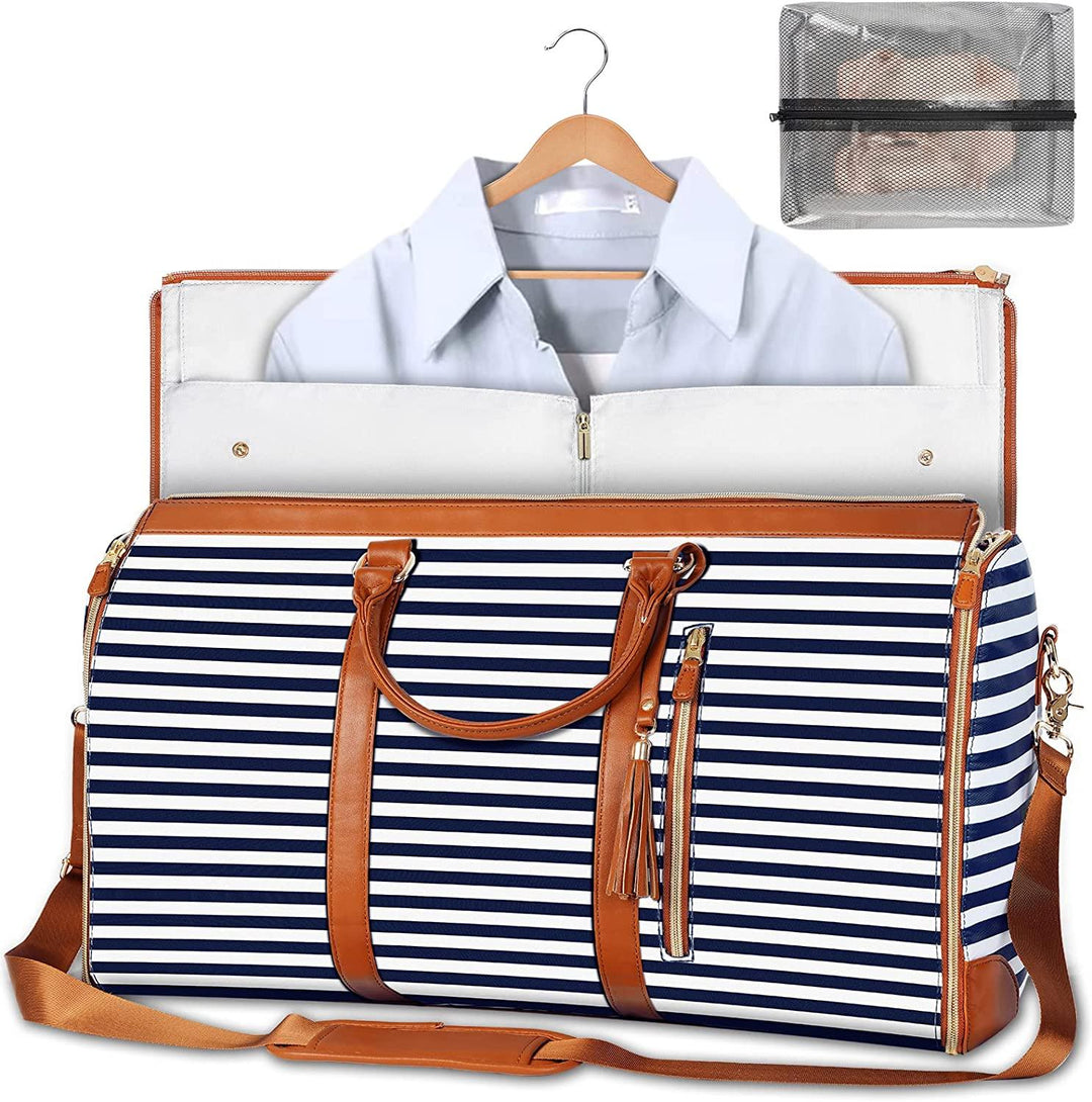 Lisslune | GARMENTGO Travel Garment Bag – Foldable PU Leather Suit Carrier for Wrinkle-Free & Stylish Travel