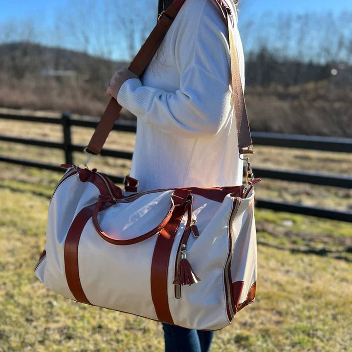 Lisslune | GARMENTGO Travel Garment Bag – Foldable PU Leather Suit Carrier for Wrinkle-Free & Stylish Travel