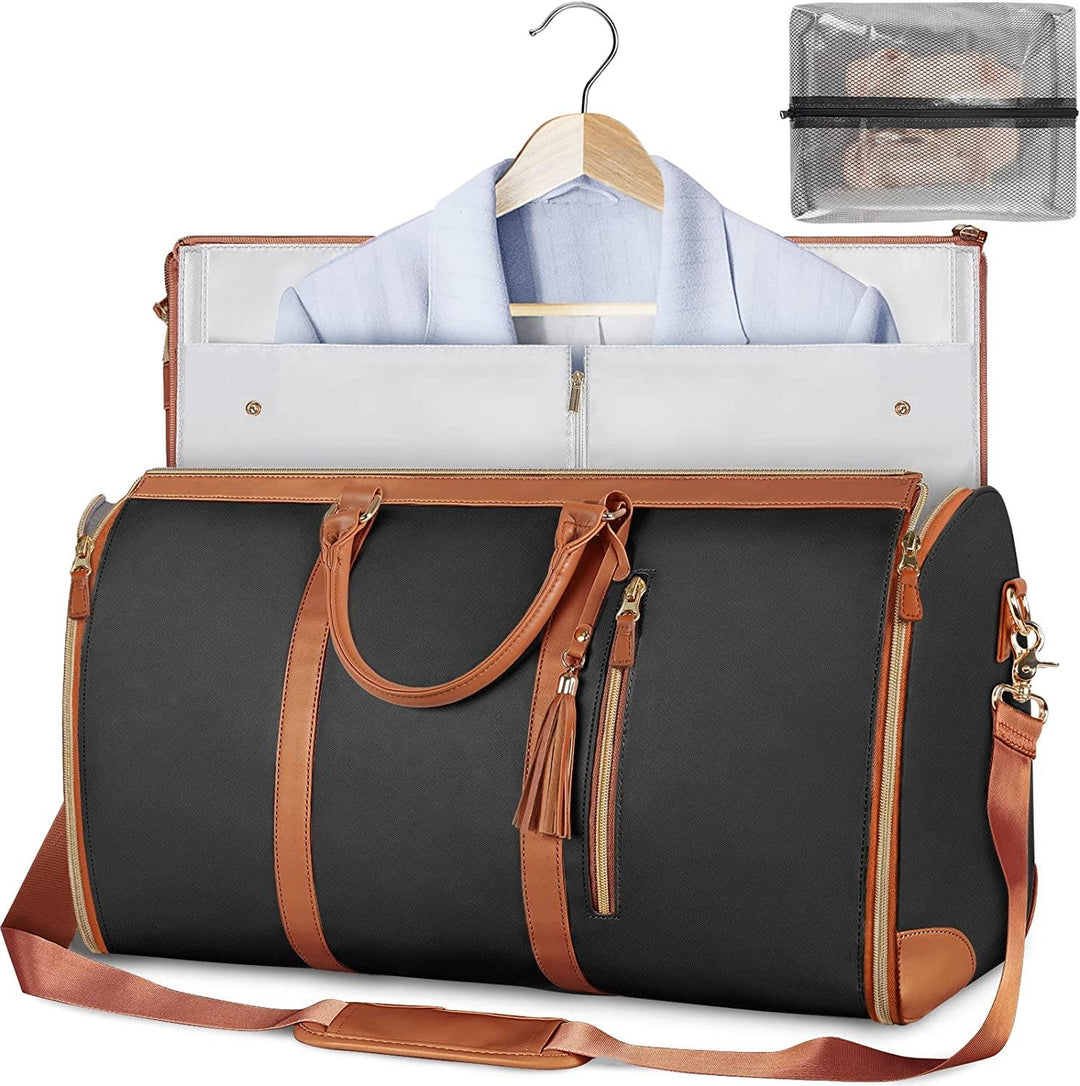 Lisslune | GARMENTGO Travel Garment Bag – Foldable PU Leather Suit Carrier for Wrinkle-Free & Stylish Travel