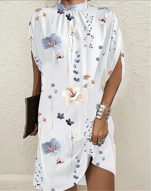 Lisslune | Fashion dress with bat sleeves
