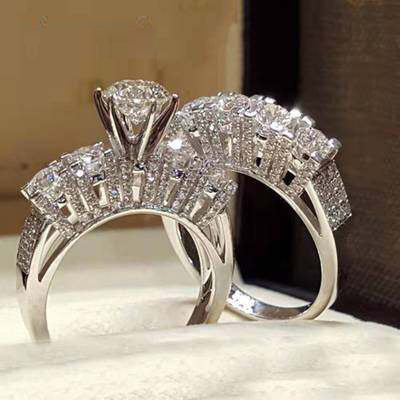 Lisslune | Fashion Exquisite Luxury Popular Shiny Green High Quality Zircon Wedding Ring